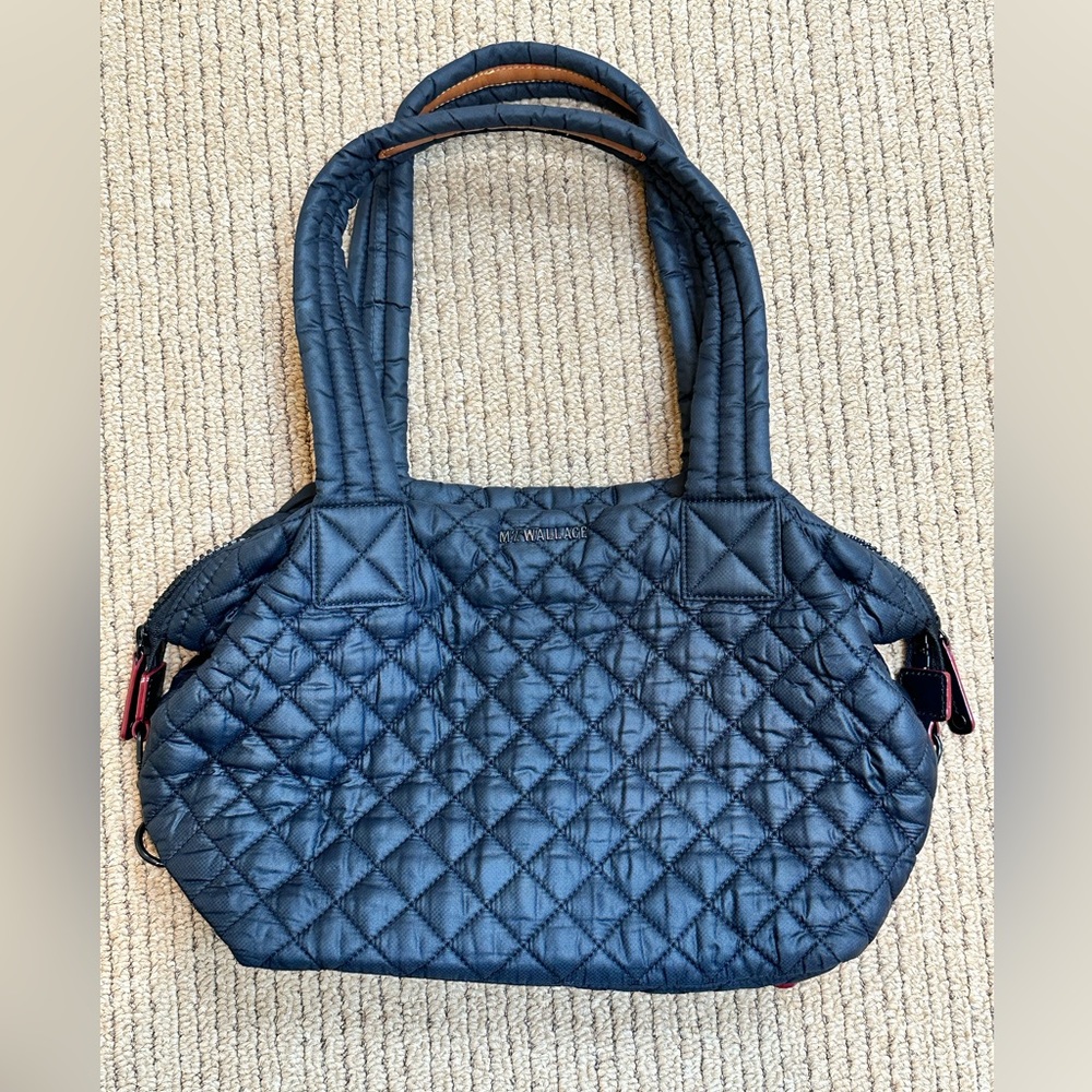 MZ Wallace black, quilted, medium Sutton bag.